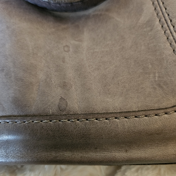 💛 Frye Gray Leather Tote Bag - Picture 7 of 8